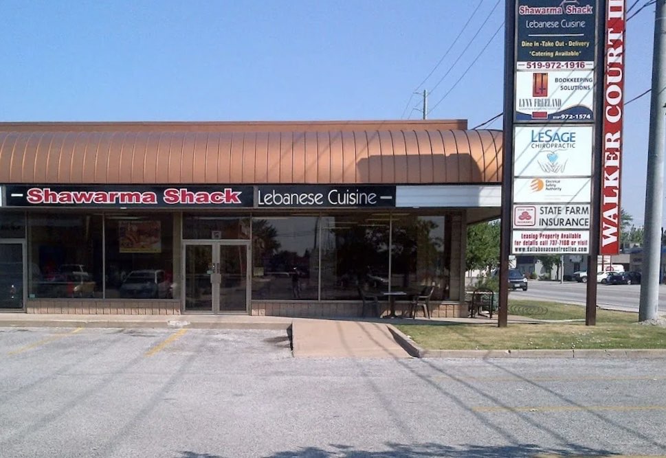 Exterior of Shawarma Shack on Walker Road in Windsor